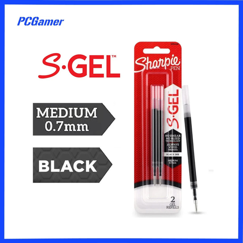 Sharpie Gel Refill Black Pk2 Black