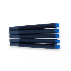 PARKER Fountain Pen Ink Cartridges Refill Permanent Blue Pk of 5