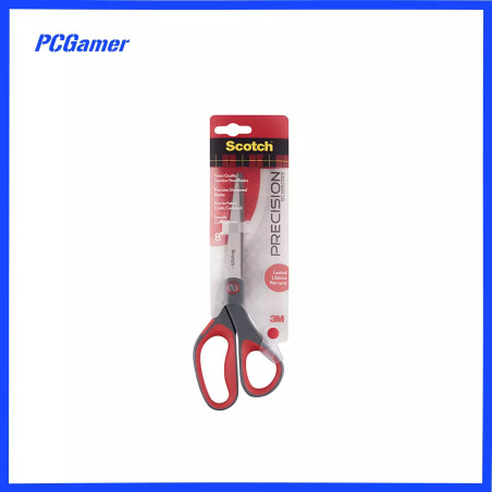 Scotch Precision Scissor, 20.3cm, 8 ". Grey/Red