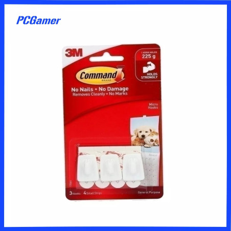 3M Command Micro Hooks  -3 Pack