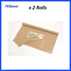 Brown Packaging Kraft Paper Roll 375mm X 10M x 2 Rolls