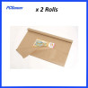 Brown Packaging Kraft Paper Roll 375mm X 10M x 2 Rolls