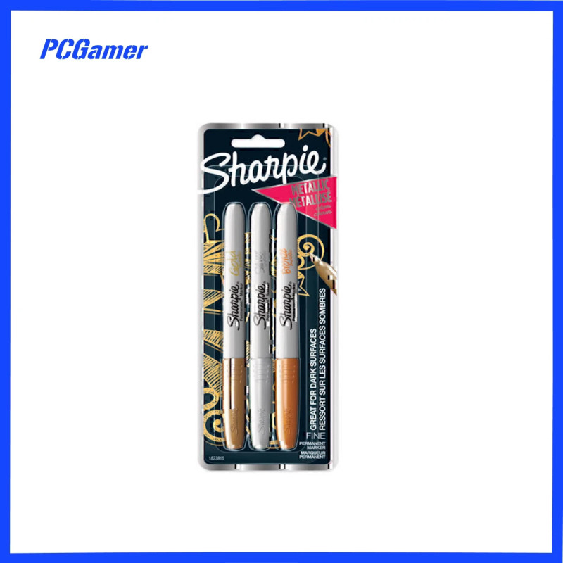 Metallic Sharpie Fine Point Permanent Marker Pens Gold Silver Bronze Metallic Sharpie Fine Point Permanent Marker Pens Gold Silver Bronze