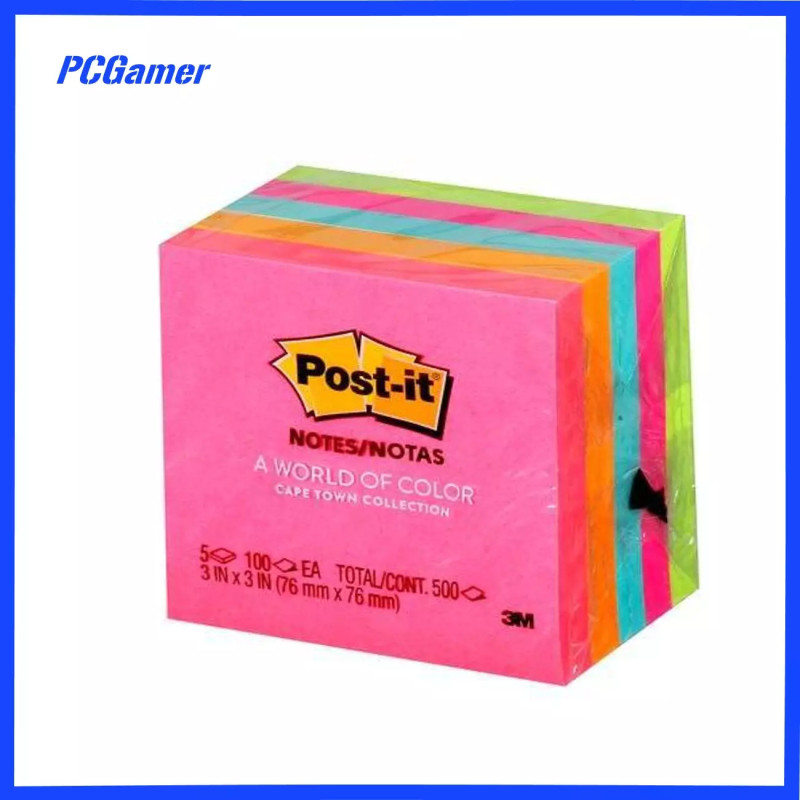 Post-It Super Sticky Notes 76x76mm Cape Town Colours Square Pack 5 Pads