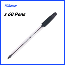 Papermate Inkjoy 50ST Ballpoint Pen Capped Medium 1.0mm Black Box 60