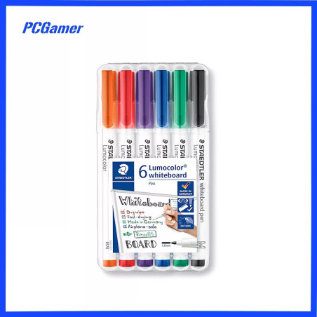 Staedtler LumoColour Whiteboard Markers 6 Assorted Colours