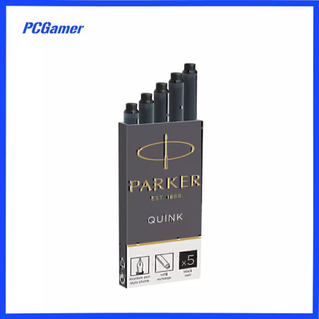 Parker Quink Fountain Pen Refill Cartridges x 5