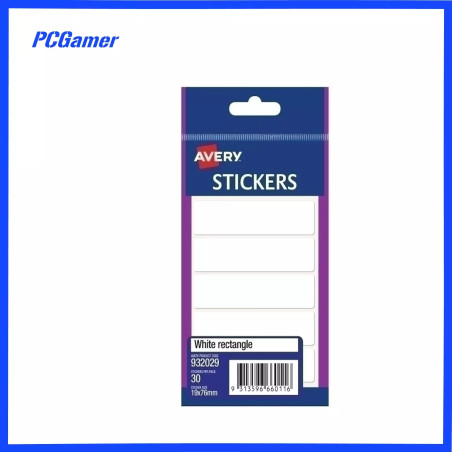 Avery White Multi-Purpose Stickers Rectangle 19x76mm 30 Pack
